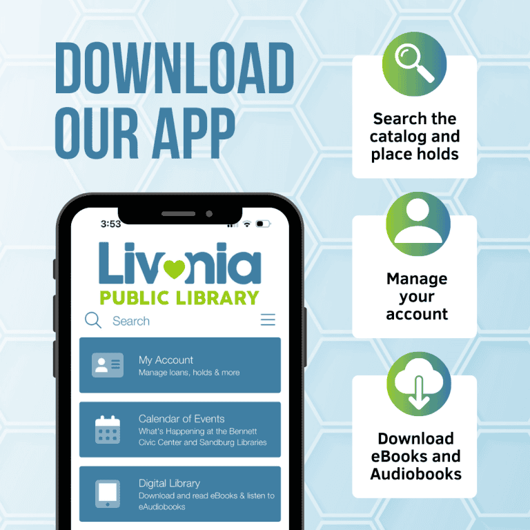 Livonia Public Library| image: LibraryAppIG-768×768