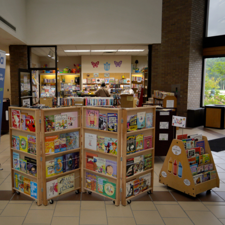 Livonia Public Library| image: childrens-book-display-area