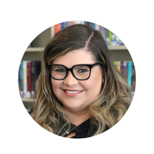 Headshot of Lindsay Fricke, Library Director overseeing system wide operations, circulation, and staff training at Livonia Public Library